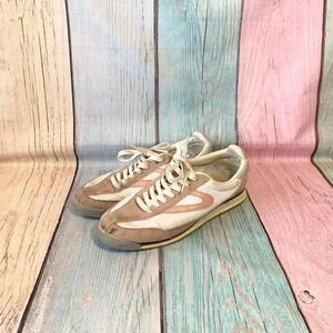 Pink and white womens tretorn sneakers